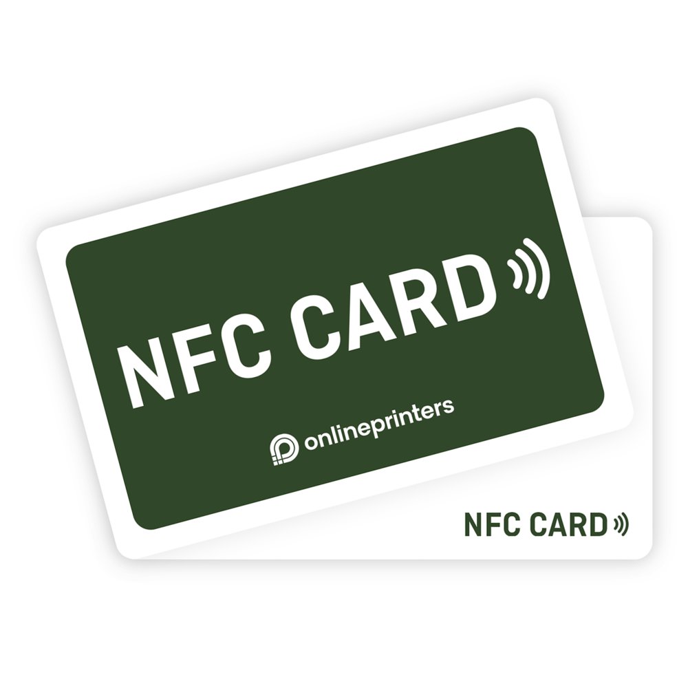 Biglietti da visita NFC, 8,6 x 5,4 cm, colori 4/4, 8,6 x 5,4 cm con  Onlineprinters