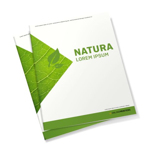 Riviste punto metallico in carta ecologica/naturale, verticale, A6 1