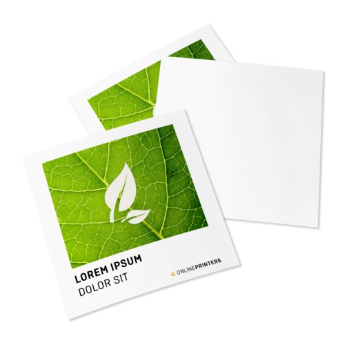 Volantini in carta ecologica/naturale, A4-Quadrato, stampa solo fronte 1
