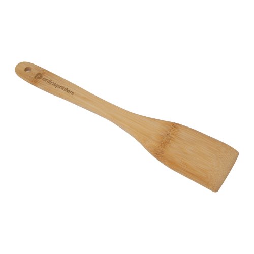 Cucchiaio da cucina in bamb chiaro con foro per appenderlo.