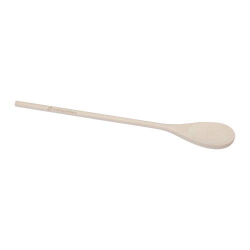 Cucchiaio da cucina in legno con manico lungo.