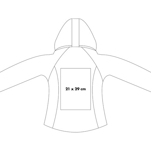 Giacca softshell con cappuccio.