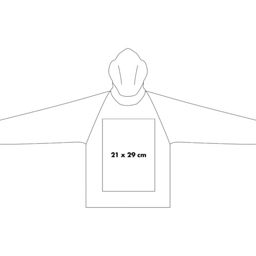 Giacca felpa con zip integrale e cappuccio.