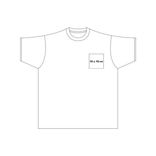 T-shirt bianca in cotone a maniche corte.
