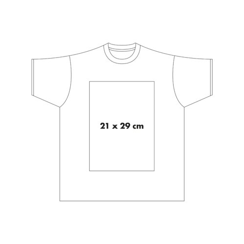 T-shirt in cotone pesante a tinta unita con maniche corte.