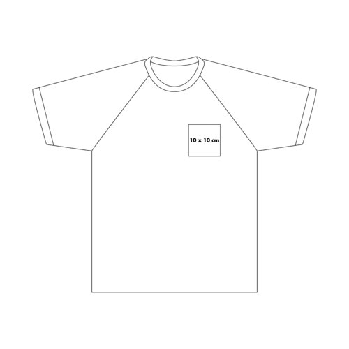 T-shirt in cotone color chiaro con maniche a contrasto.
