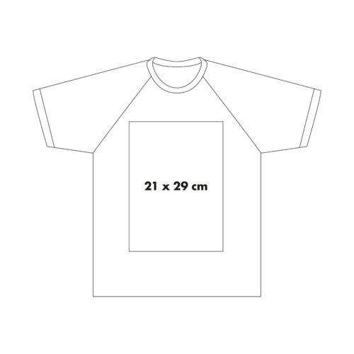 T-shirt in cotone con maniche in colore a contrasto e girocollo.