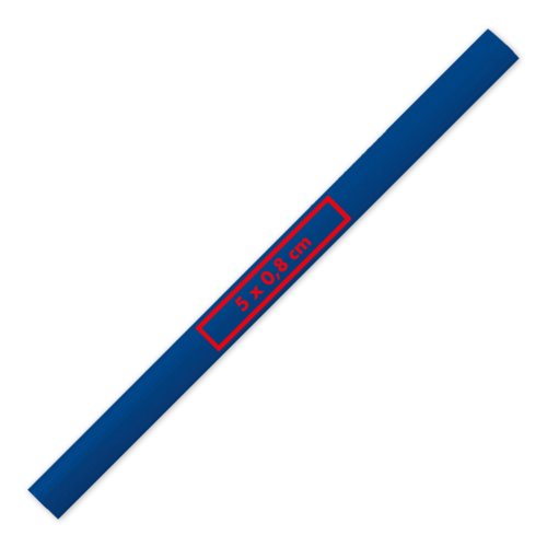 Matita da carpentiere blu in legno.