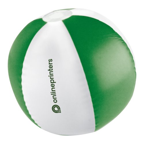 Pallone da spiaggia bicolore in plastica.