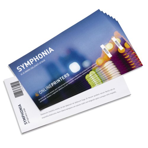 Biglietti d'ingresso (carta di sicurezza), Copertina DVD, stampa fronte/retro 1