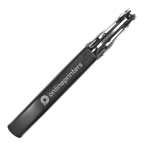 Coltello da cameriere in metallo con cavatappi, apribottiglie e coltellino.