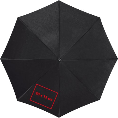 Ombrello nero automatico in taglia XL.