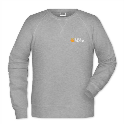 Felpa grigio mlange in misto cotone-poliestere da uomo.