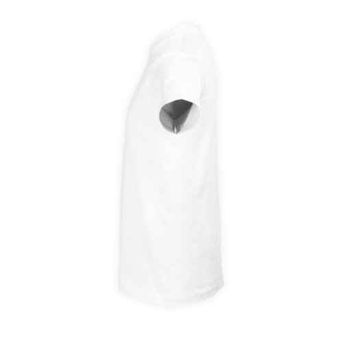 T-shirt bianca in cotone da uomo a maniche corte.