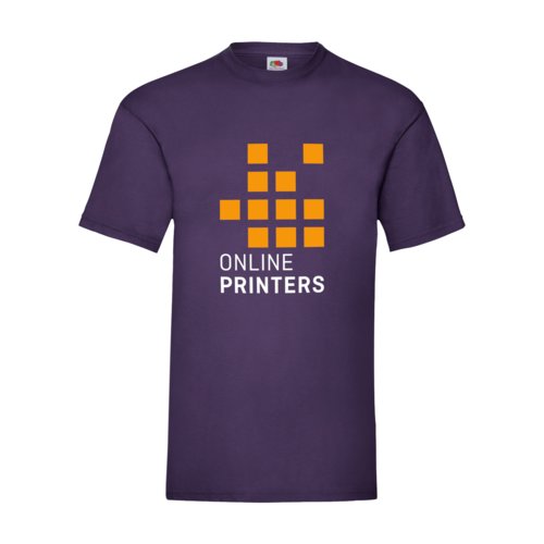 T-shirt in cotone viola da uomo a maniche corte.