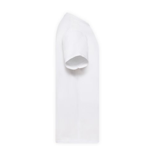 T-shirt bianca in cotone da uomo a maniche corte.