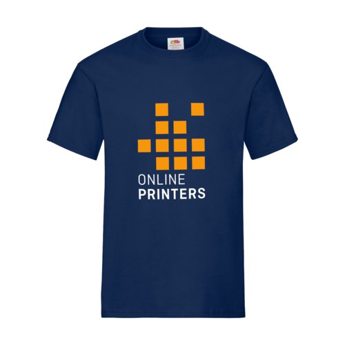 T-shirt blu navy in cotone da uomo a maniche corte.