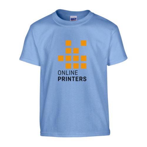 T-shirt in cotone blu Carolina, unisex, qualit pesante.