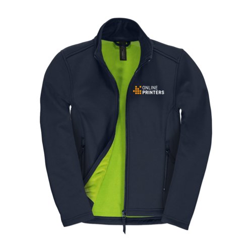 Giacca softshell blu navy in poliestere ed elastan da donna.