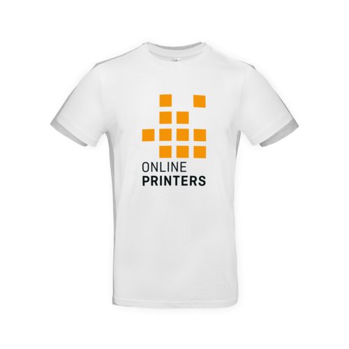 T-shirt in cotone grigio cenere da uomo.