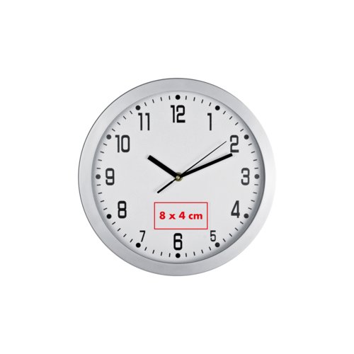 Orologio da parete con lancette di ore, minuti e secondi.