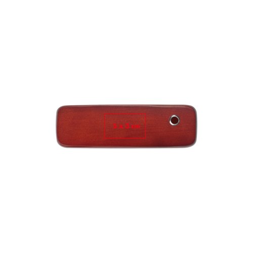 Set da scrittura in legno con penna a sfera e custodia.