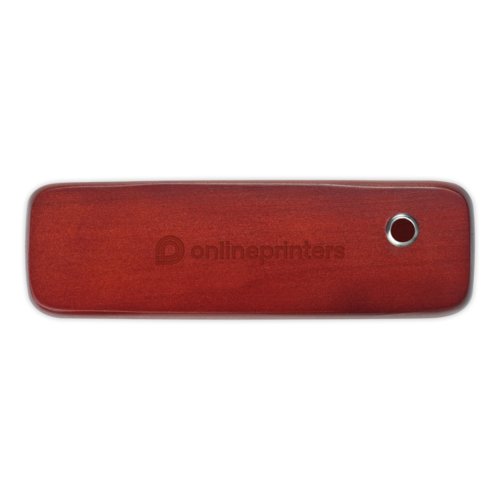 Set da scrittura in legno marrone con penna e scatola.