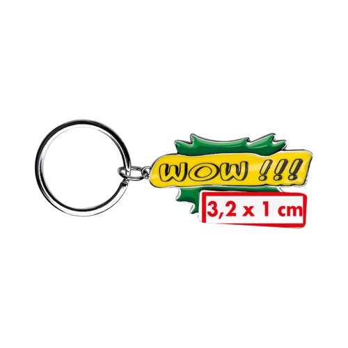 Portachiavi in metallo con anello.