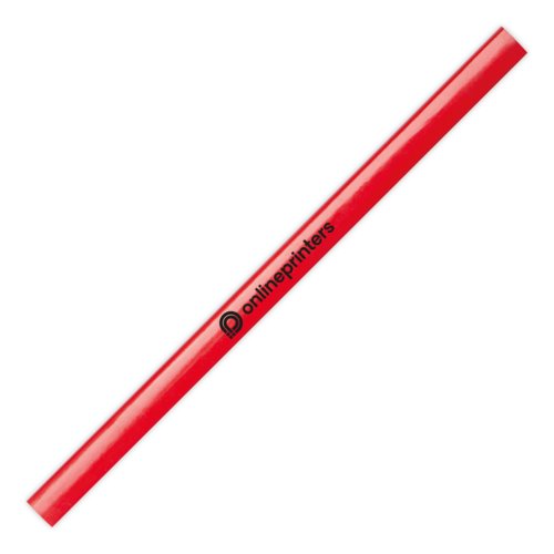 Matita da carpentiere rossa in legno.