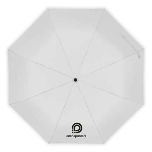 Ombrello bianco con funzione automatica e custodia.