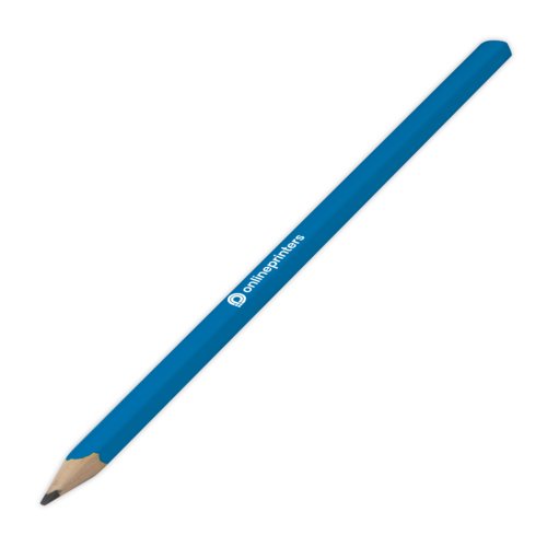 Matita in legno blu per scrivere e disegnare.
