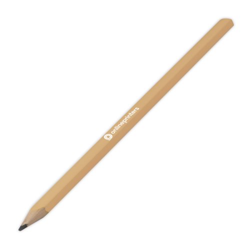 Matita da carpentiere in legno beige.