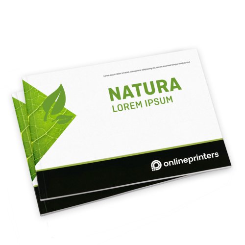 Cataloghi brossura incollata in carta ecologica/naturale, Orizzontale, 21 x 10,5 cm 2