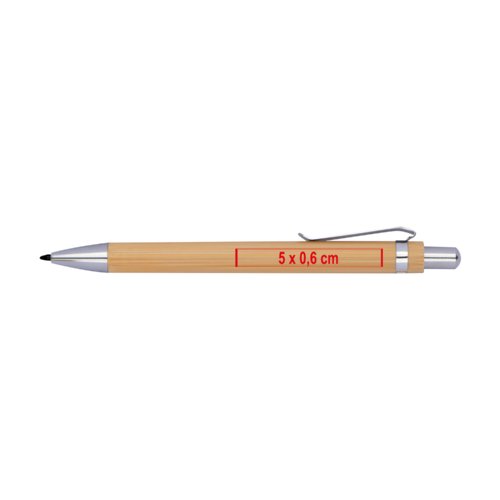 Matita senza inchiostro color legno con clip.
