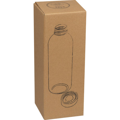 Bottiglia in plastica riciclata con coperchio in bamboo Boquim 3