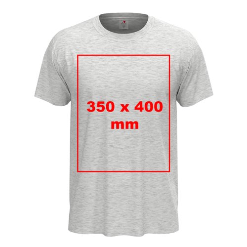 T-shirt grigia in cotone con maniche corte e collo rotondo.