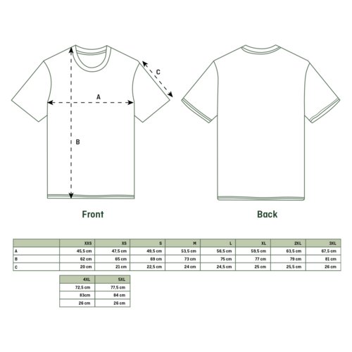 T-shirt in cotone a maniche corte e girocollo, Unisex.