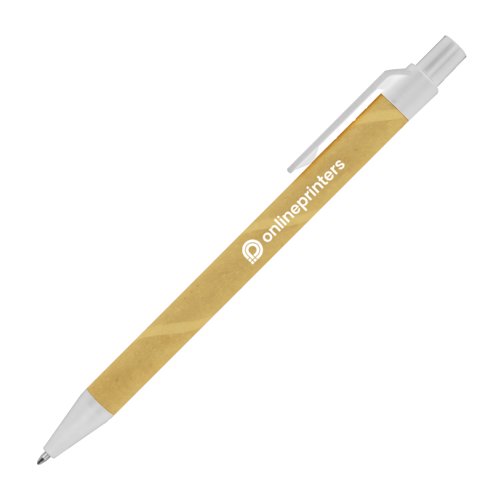 Penne a sfera in cartone colorato con clip.