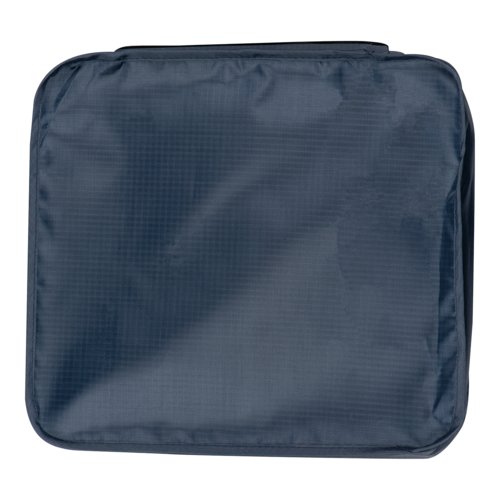 Set da viaggio in tessuto blu scuro, 4 pezzi.