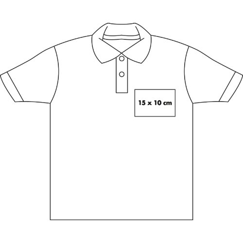 Polo in cotone con abbottonatura corta da uomo.