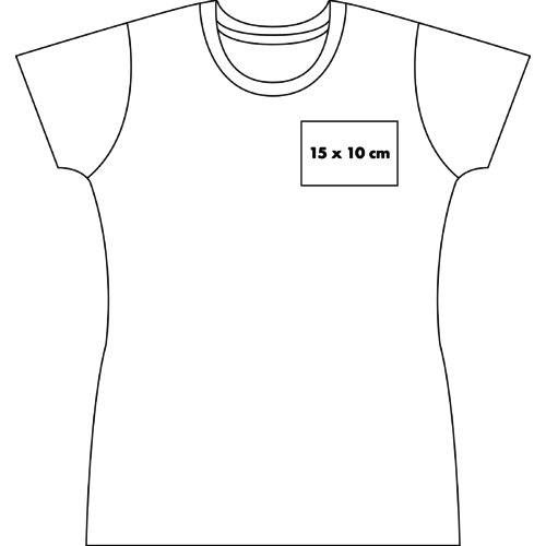 T-shirt in cotone da donna a maniche corte.