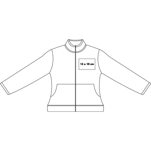 Giacca in felpa di cotone da donna con zip integrale.