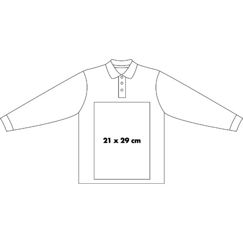 Polo a maniche lunghe da uomo con abbottonatura.
