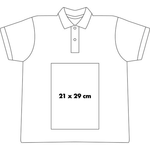 Polo in cotone con abbottonatura corta da uomo.