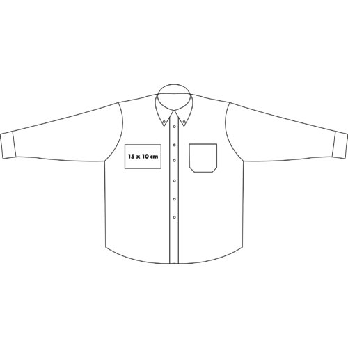 Camicia in tessuto Oxford da uomo a maniche lunghe.