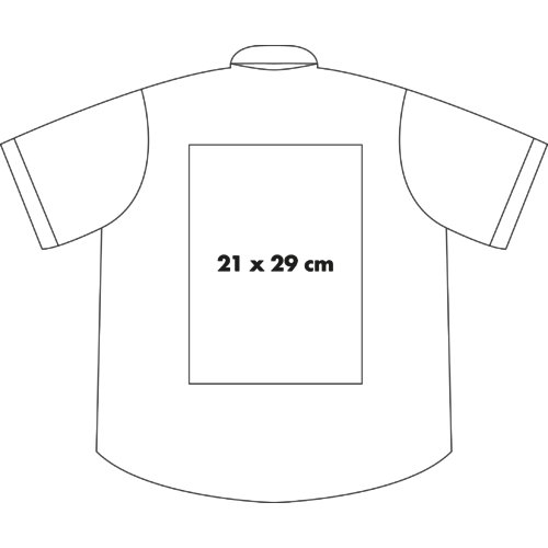 Camicia in tessuto a maniche corte con bottoni per uomo.