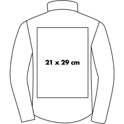Giacca softshell a due strati da uomo.