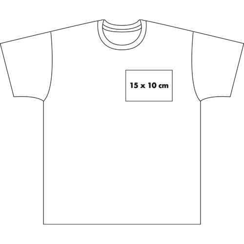 T-shirt in cotone da uomo con scollo rotondo.