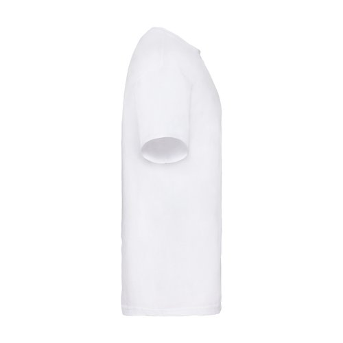 T-shirt bianca in cotone da uomo a maniche corte.