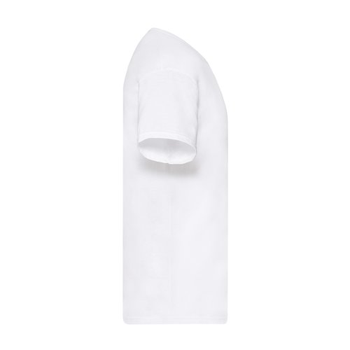 T-shirt bianca in cotone da uomo a maniche corte.